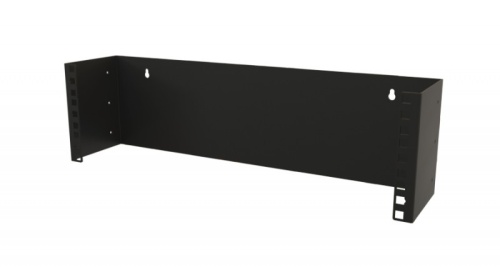 Hyperline Кронштейн настенный для 19" оборудования, высота 3U, глубина 110 мм фиксированный, цвет черный (RAL 9005)
