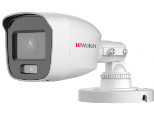 HiWatch Камера HD-TVI DS-T200L (2.8 mm) ColorVu 2Мп уличная цилиндрическая с LED-подсветкой до 20м и технологией ColorVu