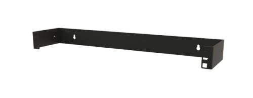Hyperline Кронштейн настенный для 19" оборудования, высота 1U, глубина 110 мм фиксированный, цвет черный (RAL 9005)