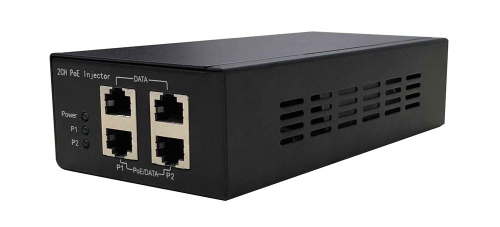 OSNOVO PoE-инжектор Gigabit Ethernet на 2 порта