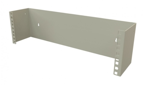 Hyperline Кронштейн настенный для 19" оборудования, высота 3U, глубина 110 мм фиксированный, цвет серый (RAL 7035)