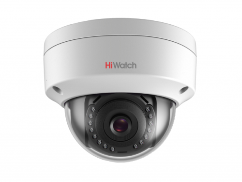 HiWatch IP-камера DS-I202 (C) (2.8 mm) 2Мп уличная купольная мини с ИК-подсветкой до 30м