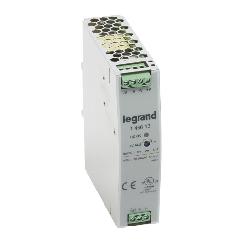 Legrand 1-фазный Импульсный источник питания 12В 75Вт 6,3A