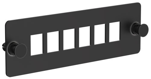 ITK Планка для 6-ти адаптеров опт. SC или LC-Duplex черная
