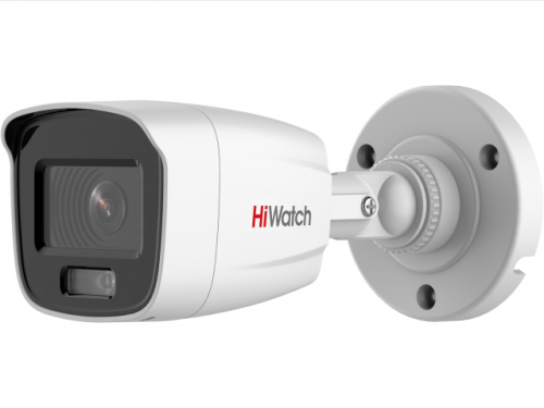 HiWatch IP-камера DS-I250L (4 mm) 2Мп уличная цилиндрическая с LED-подсветкой до 30м и технологией ColorVu