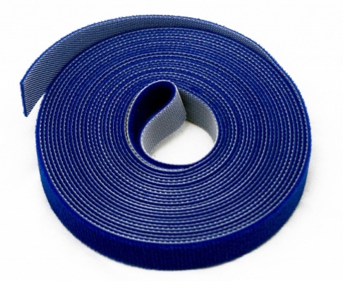 Hyperline Лента (липучка) в рулоне, ширина 16 мм длина 5 м, синяя