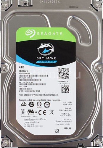 Жесткий диск HDD Seagate Original SATA-III 4Tb Video Skyhawk (5900rpm) 64Mb 3.5"