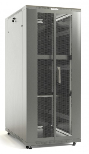 Hyperline Шкаф напольный 19-дюймовый, 22U, 1166x600х800 мм (ВхШхГ), передняя и задняя распашные перфорированные двери (7