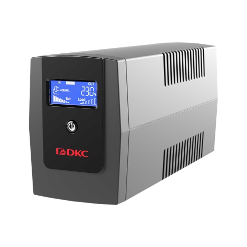 DKC Линейно-интерактивный ИБП, Info, 800VA/480W, 3xIEC C13, USB + RJ45, 1x8Aч