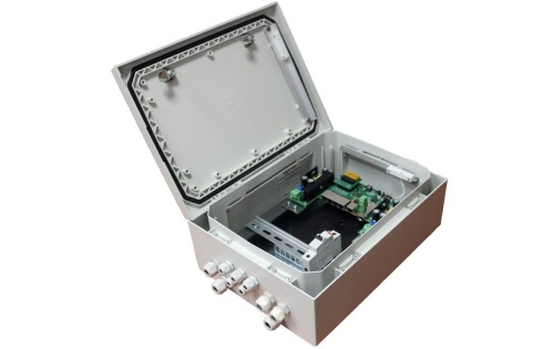 TFortis PSW-1G4F-Box Коммутатор управляемый уличный, 4 порта 10/100Base-Tx PoE, 1 порт 100/1000Base-X SFP, 1 порт 10/100