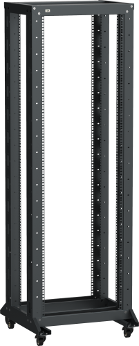 ITK LINEA F Стойка 2-рамная на рол. 24U 600х600мм черная