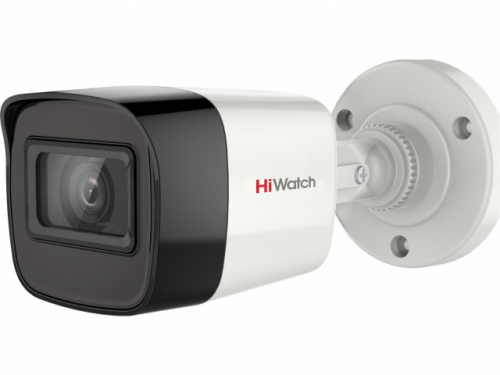 HiWatch Камера HD-TVI DS-T200A (6 mm) 2Мп уличная цилиндрическая с EXIR-подсветкой до 30м и встроенным микрофоном (AoC)