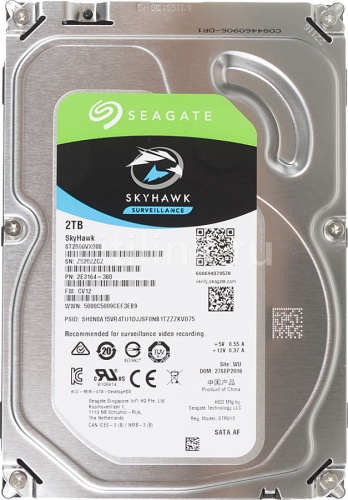 Жесткий диск HDD Seagate Original SATA-III 2Tb Video Skyhawk (5900rpm) 64Mb 3.5"