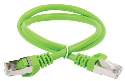 ITK Коммутационный шнур кат. 6А S/FTP LSZH 2м зеленый