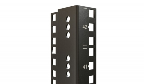 Hyperline 19'' монтажный профиль высотой 47U с маркировкой юнитов, для шкафов TTR, TTB, цвет черный RAL9005 (2 шт, в ком