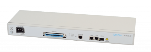 Eltex VoIP-шлюз TAU-16.IP: 16хFXS, 2хRJ45-10/100/1000, SIP/H.323, 1U, DC 48V