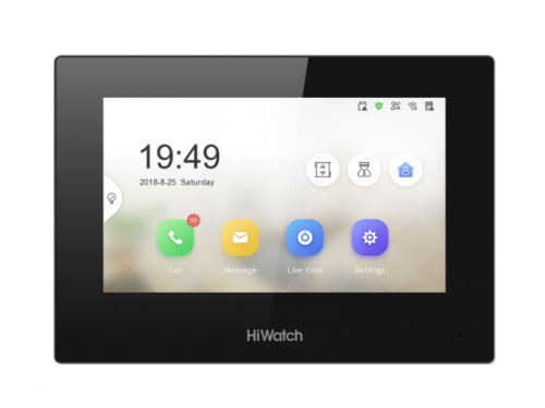HiWatch 7“ гибридный IP видеодомофон с Wi-Fi