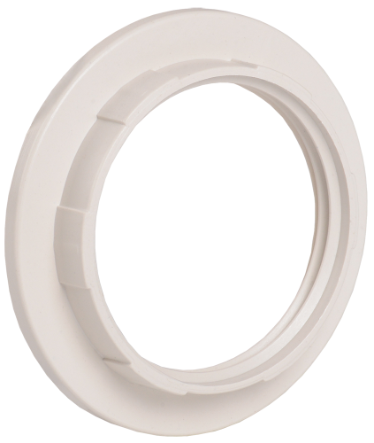 IEK Кольцо абажурное КП27-К02 пластик Е27 белый (инд. пак.)