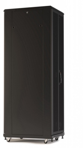 Hyperline Шкаф напольный 19-дюймовый, 27U, 1388x600х600 мм (ВхШхГ), передняя и задняя распашные перфорированные двери (7