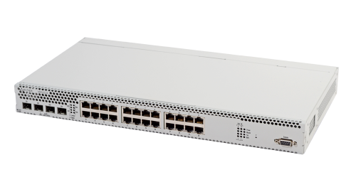 Eltex Ethernet-коммутатор MES3124, 24 порта 10/100/1000Base-T, 4 порта 10GBase-X(SFP+), L3, linux software, 2 слота для 